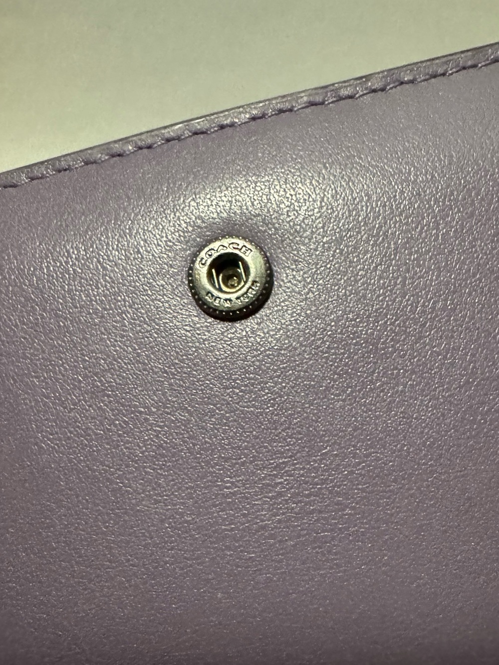 Rare Color Coach Skinny Wallet in Muted Grape - Picture 10 of 10